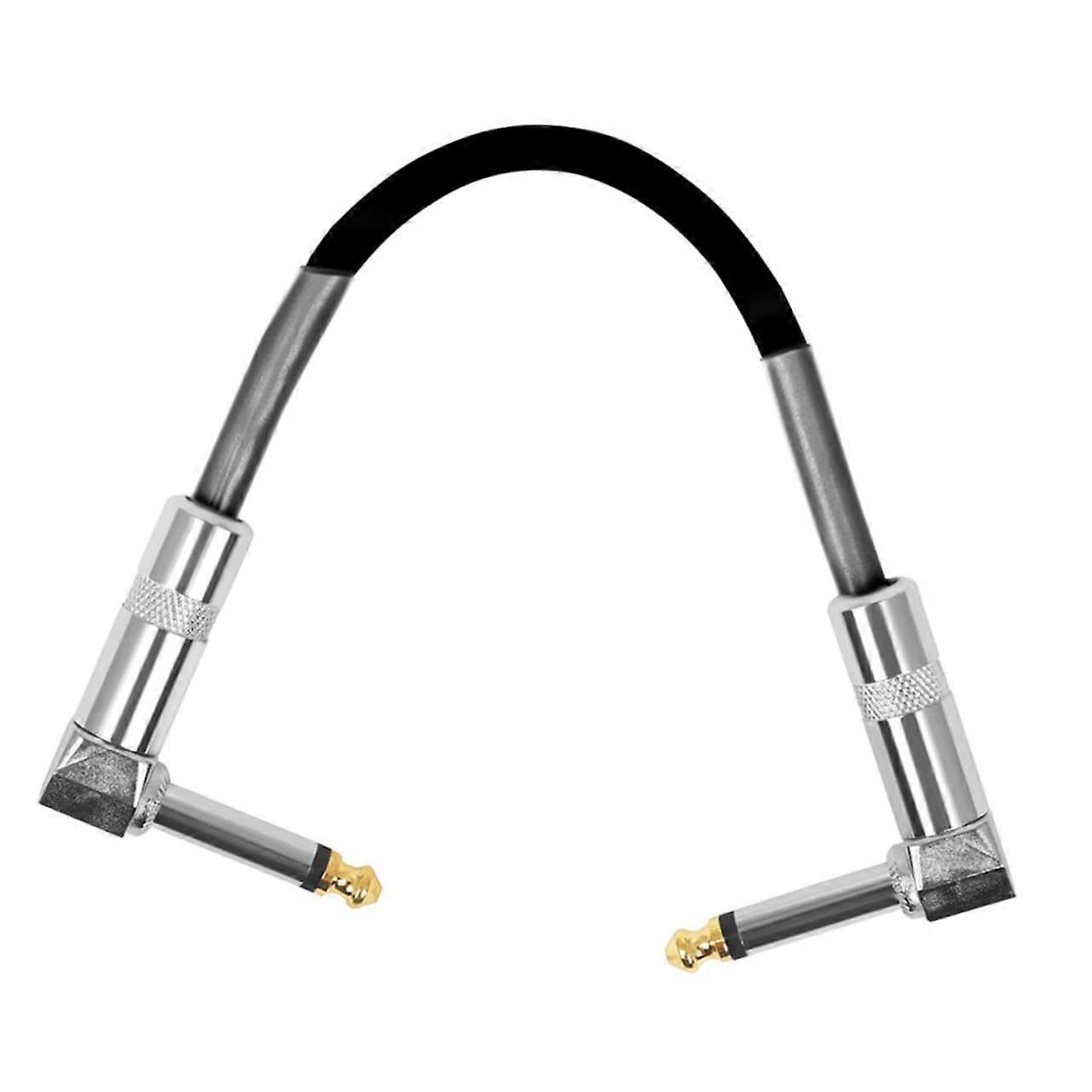 Guitar Cable With Noise Reduction 90-Degree Patch Cable For Electric Guitar, Durable, Compact, Stage And Studio