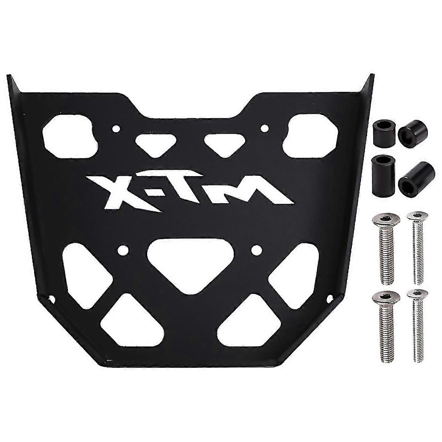 For motorcycle cargo rack storage tail box support shelf for