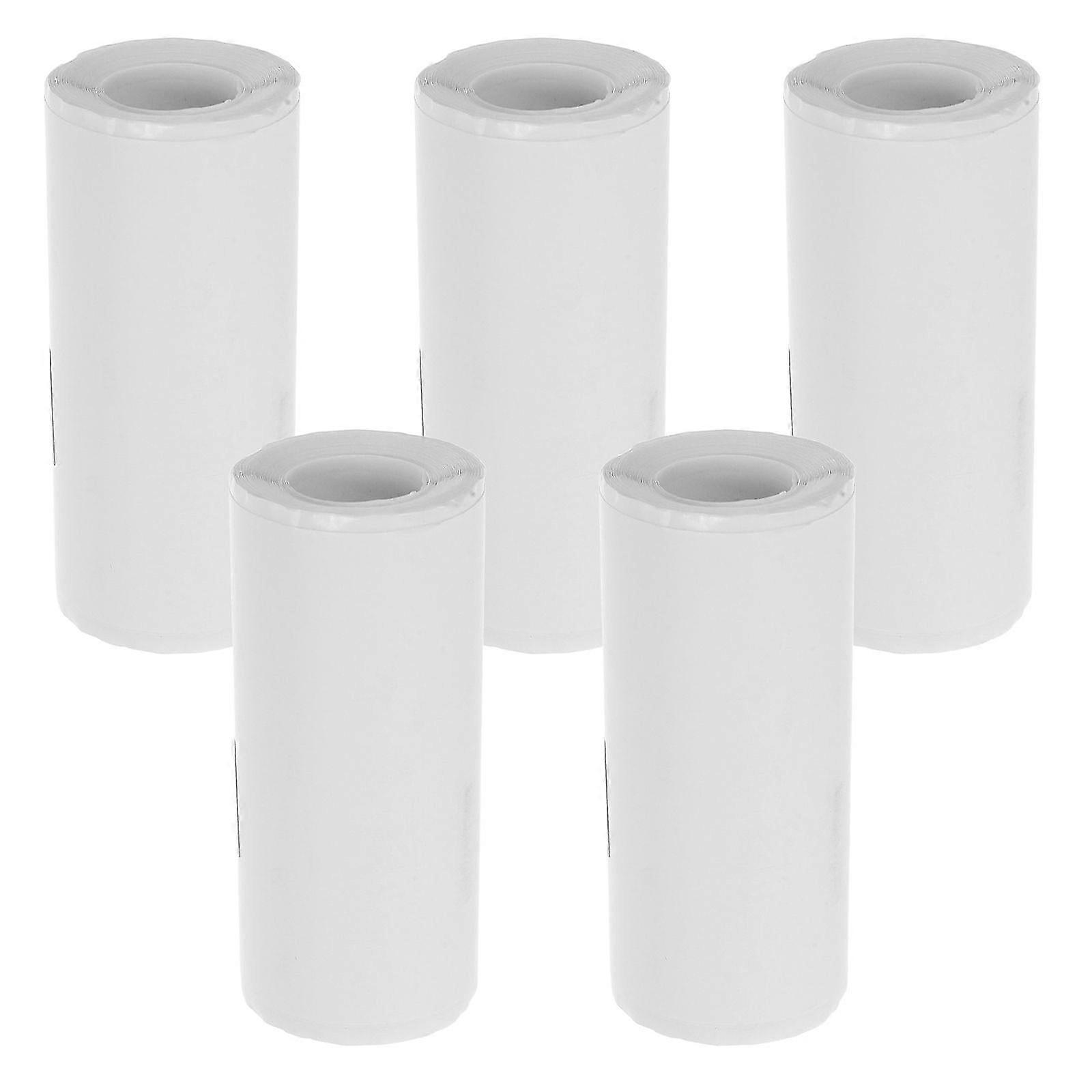 5 Rolls Self-adhesive Thermal Printing Paper For Mini Printers Thermal Paper Sticker Self Adhesive Thermal Labels Thermal Printer Sticker Paper
