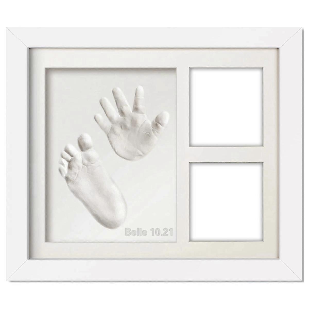 Cute Baby Hand and Footprints Kit, Newborn Handprint Footprints Keepsake Frame, Pet FootPrints Clay