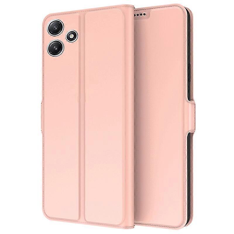 For Xiaomi Redmi 12 5G (Global) Poco M6 Pro 5G Slim-Fit PU Leather Stand Phone Cover Dustproof Phone