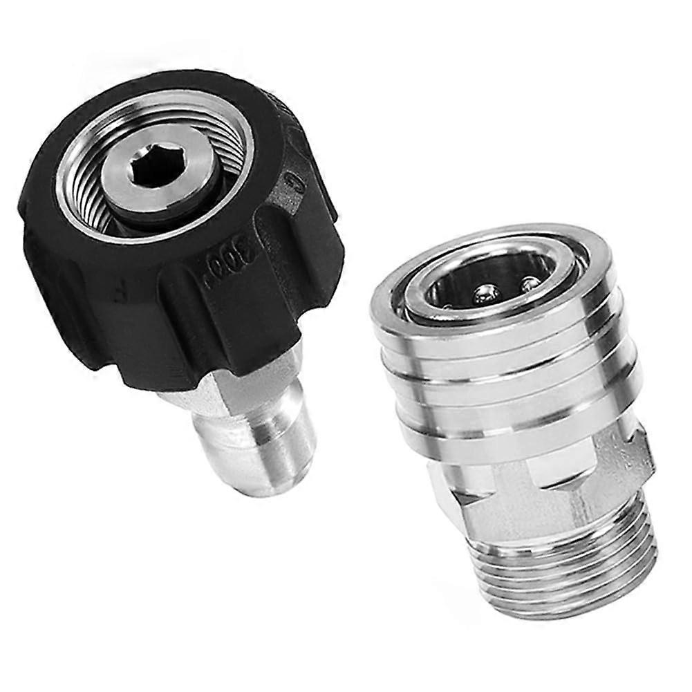 Stainless Steel M2214 Adapter Kit With 3/8 Inch Quick Connect For Pressure Washers Model M2214