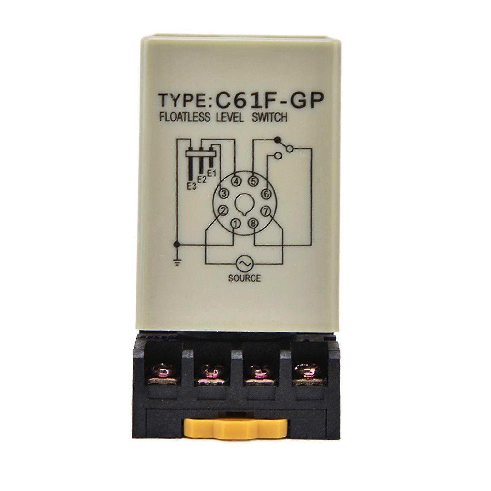 Floatless Level Relay Environmental Flame Retardant Shell High Accuracy C61FGP Water Level Controller