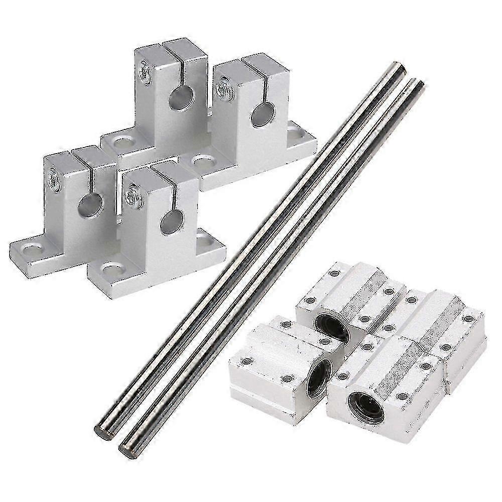 Horizontal 8mm Dia Linear Motion Ball Bearing Slide Bushing 200mm L...