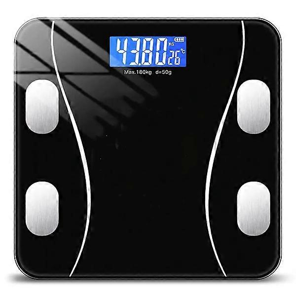 Smart Personal Scale / Bathroom Scale - Bluetooth Black