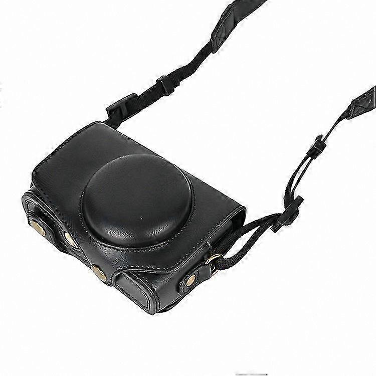 PU Leather Camera Bag with Shoulder Strap for Compact Digital Cameras