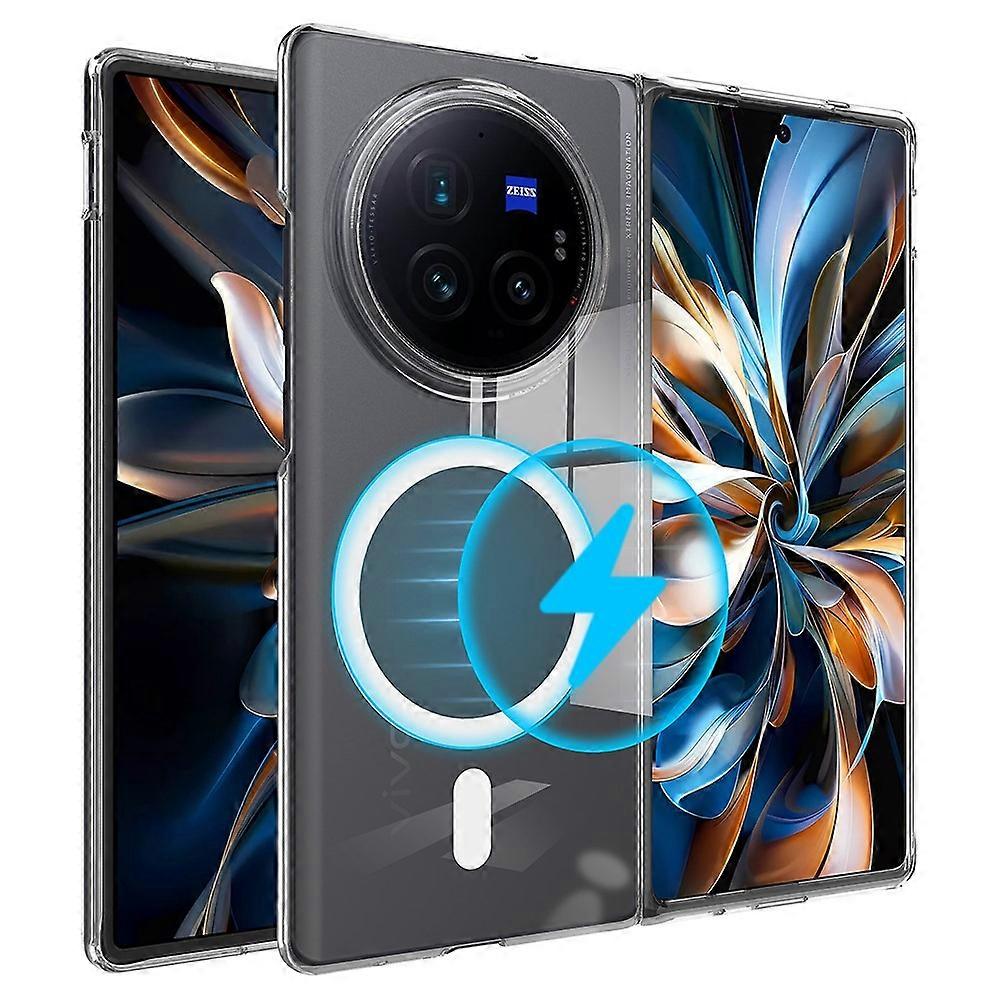 Compatible For vivo X Fold3 Pro Case Compatible with MagSafe TPU+Acrylic Clear Phone Cover