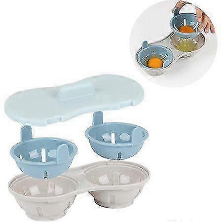 Egg Cooker Microwave Poacher Steamer Kitchen Cookware