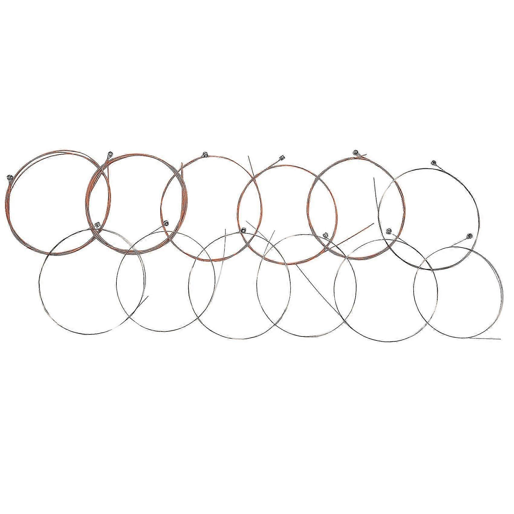 A2012 12 Strings Acoustic Guitar Strings 010-026 Musical Instrument Guitar Parts Accessories 12 Gu