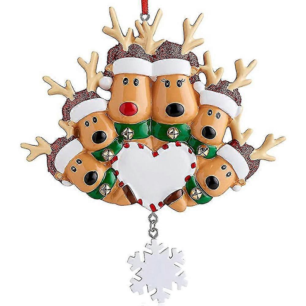 One-piece Christmas resin ornament, can be filled with words by yourself