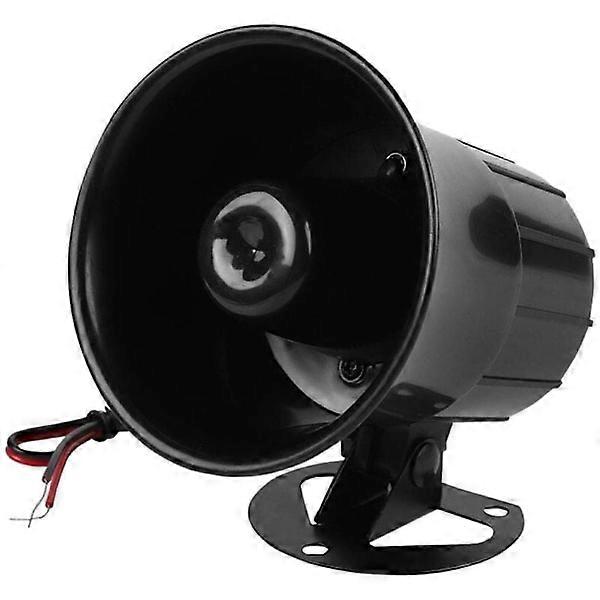 Siren Horn Speaker, Electronic Emergency Signal Speaker DC 12V Wired Security Alarm for Outdoor Security