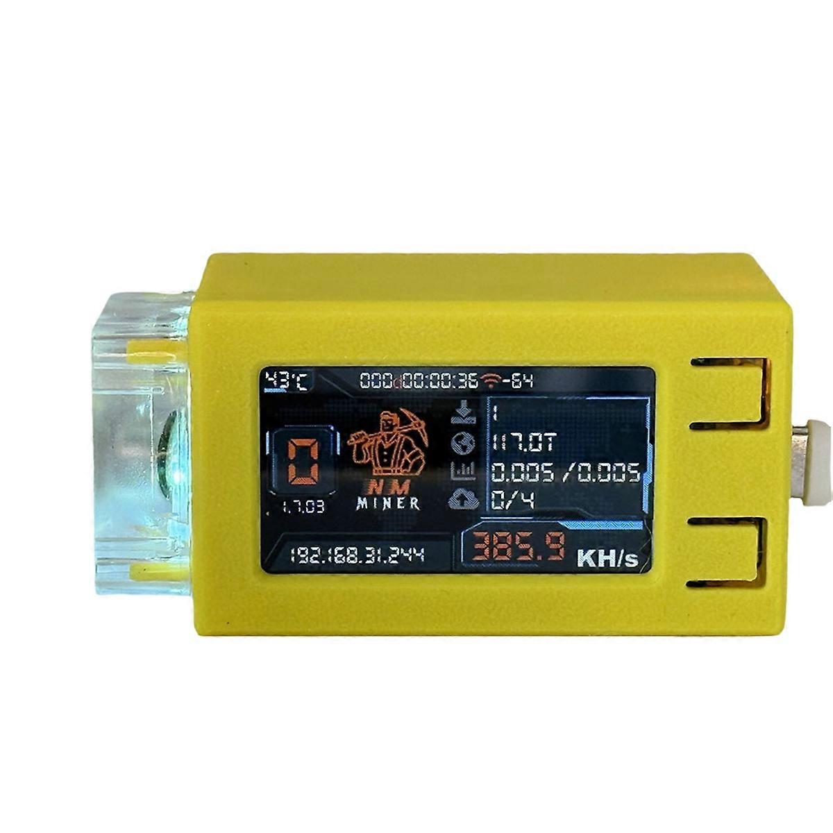 Nerdminer V2 Pro Max 390KH/S with RGB Cool Fan Solo Lottery Miner BTC Miner  Nerd