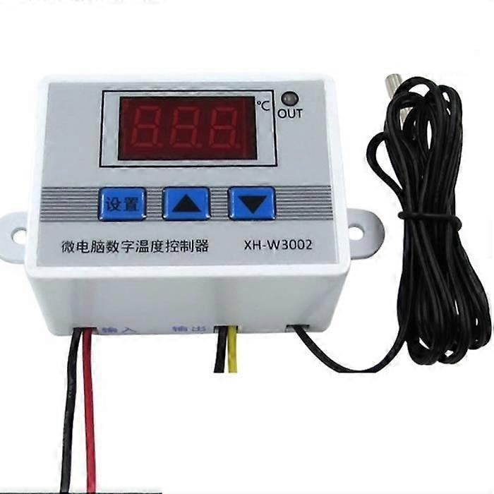 Xh-W3002 220V Digital Led Temperature Controller 10A Thermostat Control Switch Probe with Waterproof Sensor W3002