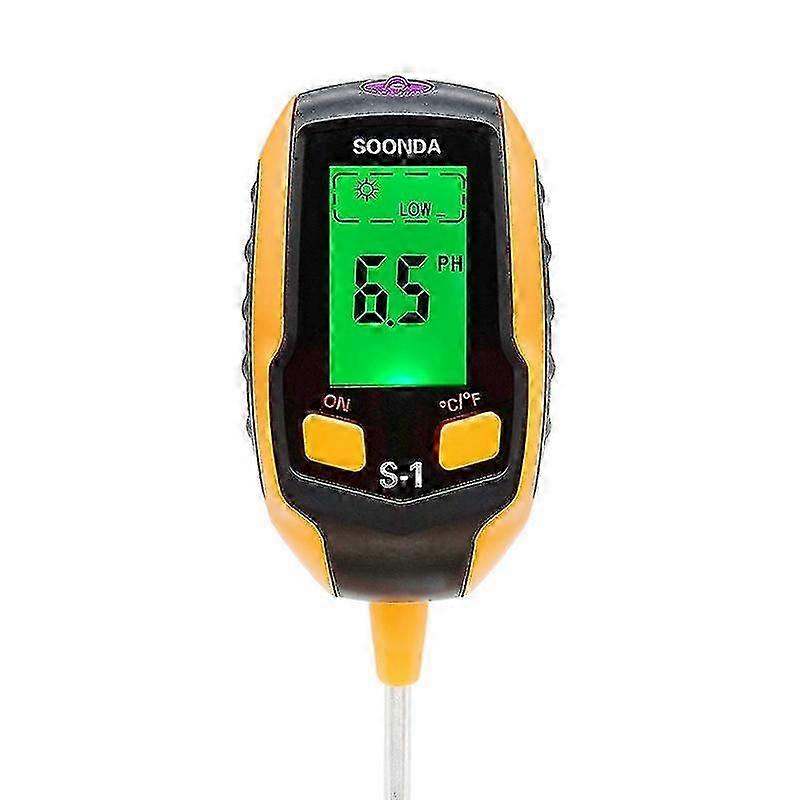 Soil Ph Meter,4 In 1 Digital Soil Ph Tester,soil Moisture-light-ph-temperature Tester