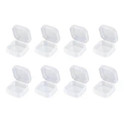 Small Plastic Box, 8 Pcs Mini Transparent Storage Case Container