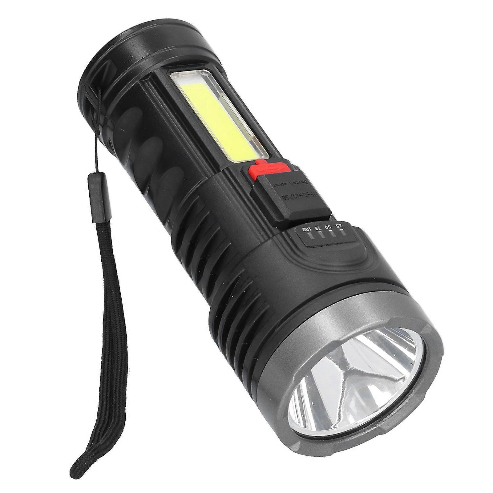 Strong Light USB Rechargeable 1000LM Flashlight 14cm Portable
