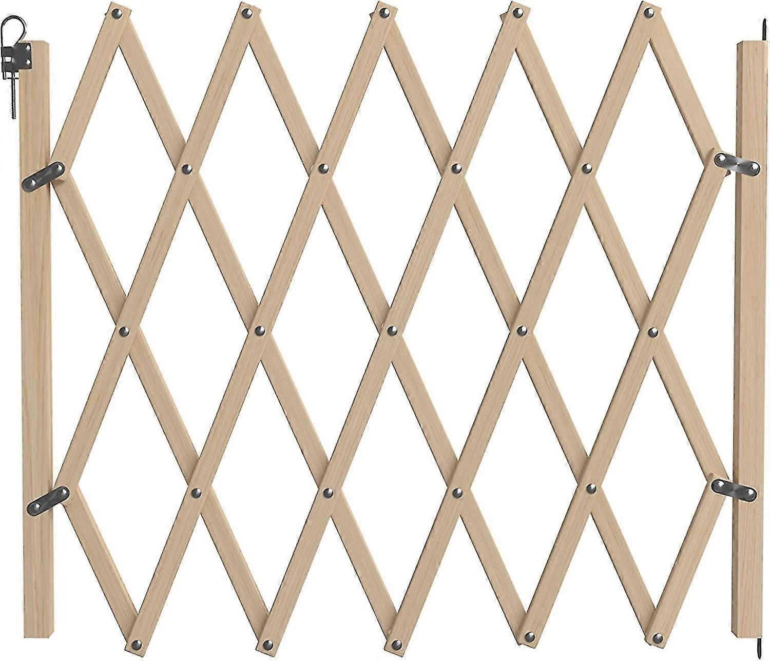 Pet Isolation Gate Clôture en bois Clôture Chien Portail coulissant Porte en bois Chien