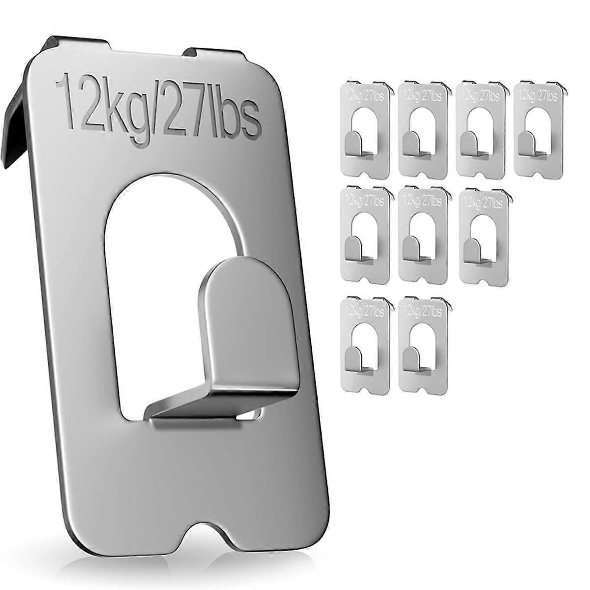 Picture Hangers for Drywall - 10 Pcs Claw Drywall Picture Hanger Support 27Lbs/12kg Tool-Free Drywall Hooks
