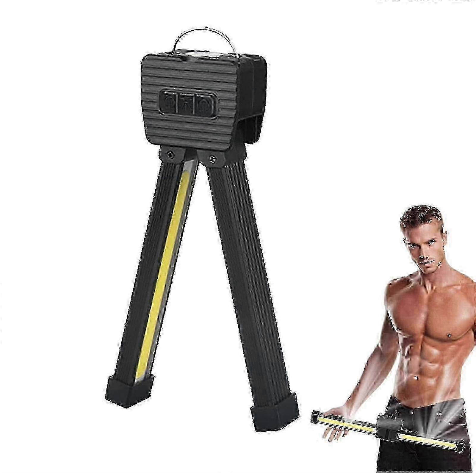 Adjustable Gym LED Lamp with Magnetic Base, Rechargeable Camping Flashlight