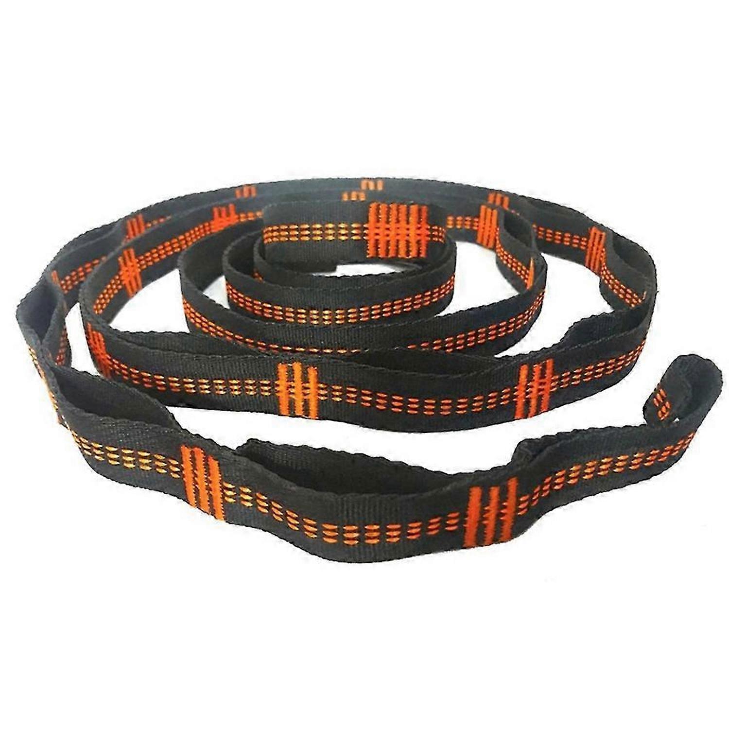 Outdoor Hammock Tree Straps High Load-Bearing Nylon Webbing Orange
