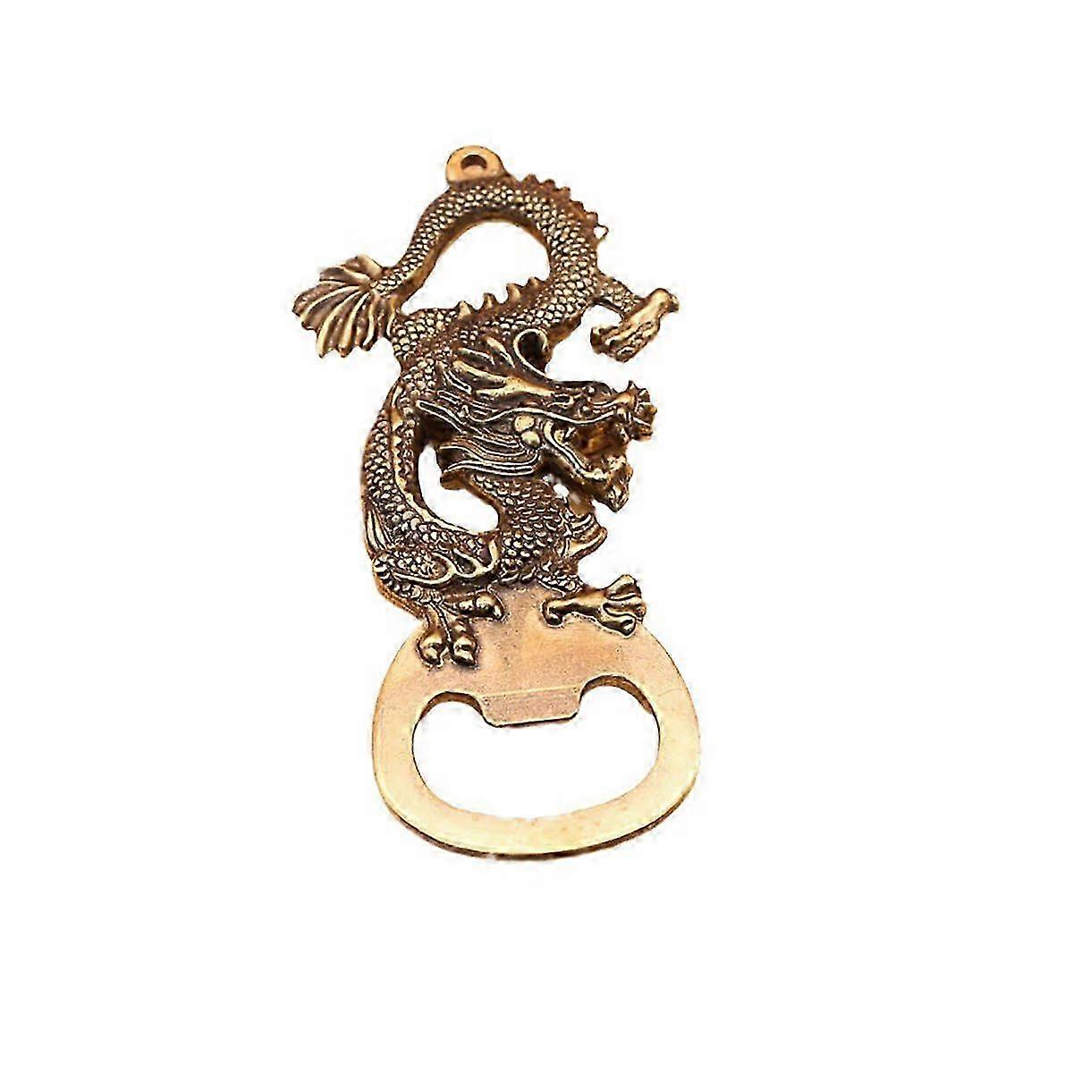 Solid Brass Dragon Bottle Opener - Unique Bar Tool Gift for Men & Dads 2025