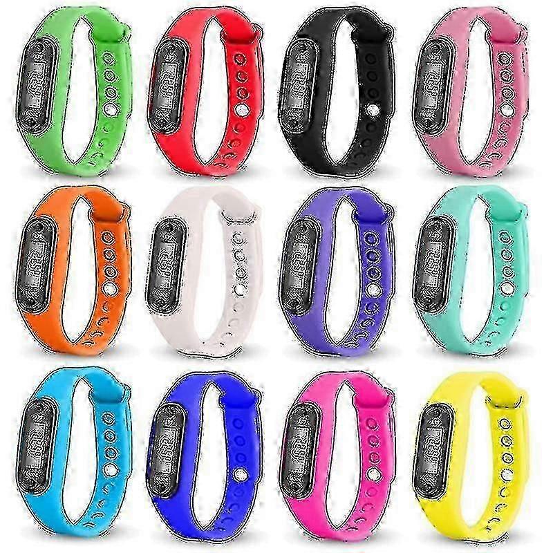 Step Count Activity Tracker Fitness Sport Watch Wrist Pedometer Lcd Adult Kid
