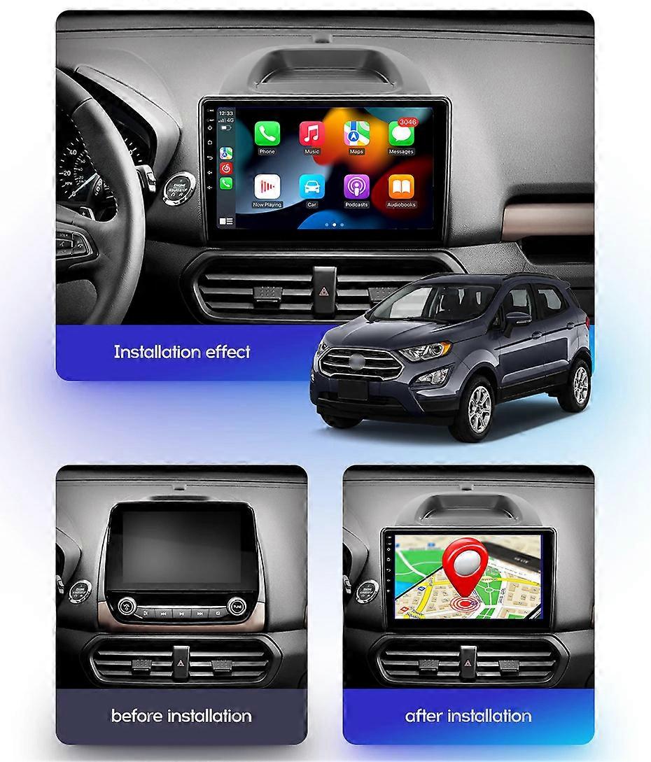 Car Multimedia Player 4G+64G For Ford EcoSport Eco Sport 2017-2023 CarPlay Android Auto Stereo Radio GPS Navigation Autoradio Bluetooth
