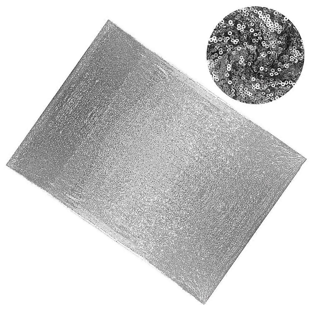 Sequin Arch Backdrop Cover Photography Wedding Celebration Silver Material 1Set