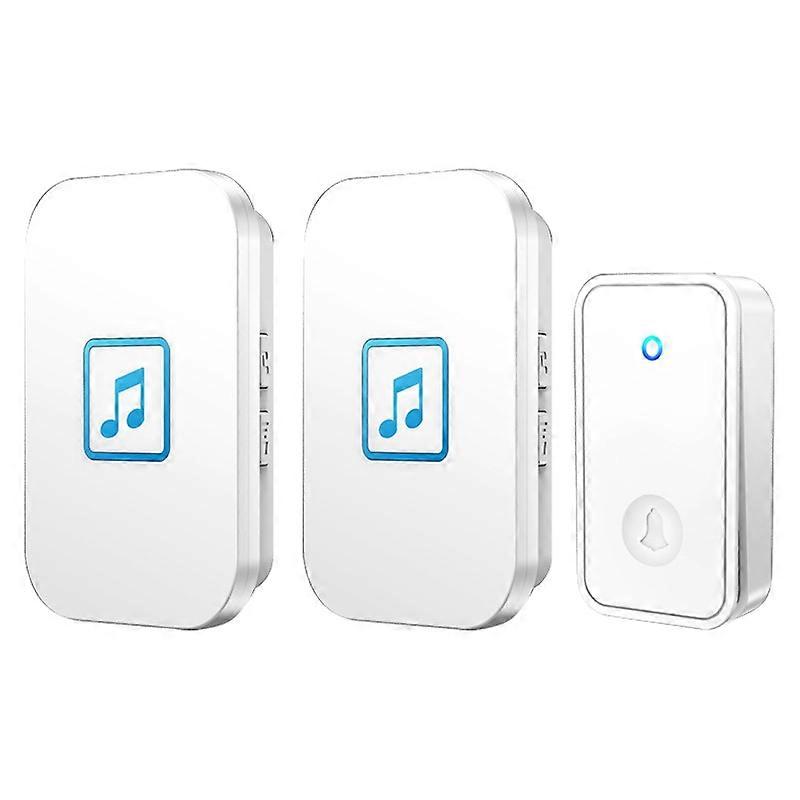 CACAZI FA86 Self-Powered Smart Wireless Doorbell Set with Transmitter+2 Receiver Doorbell Support 15