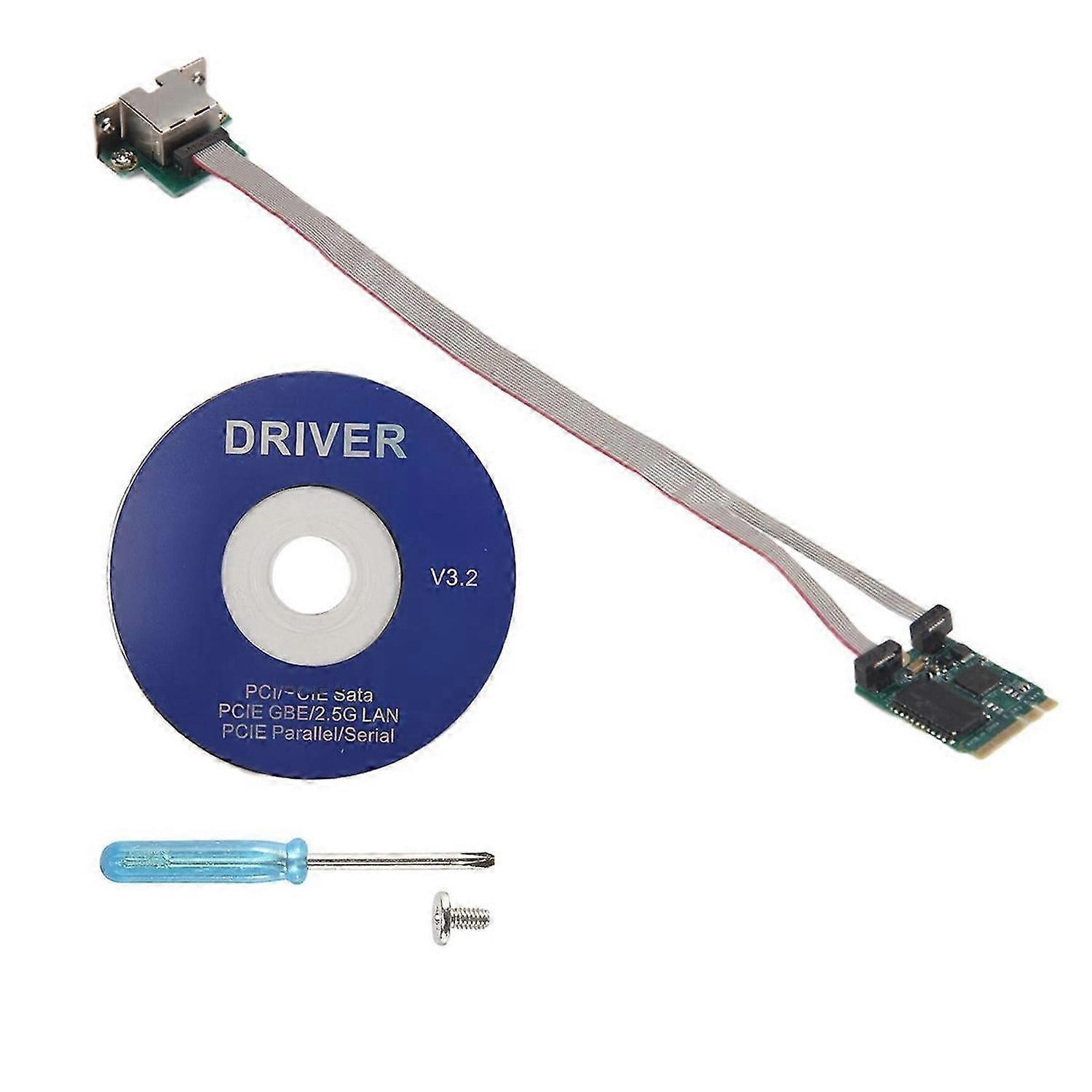 M.2 A+E 2.5G Ethernet Adapter 2.5G/1G/100M M.2 Network Card 8125B COM