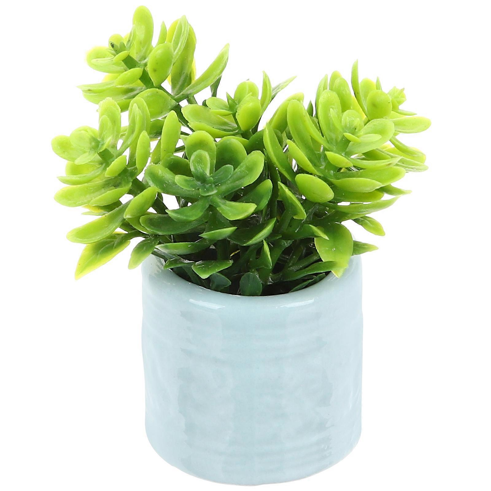 Miniature Potted Plant Mini Bonsai Model for Decorating 4Pcs Set
