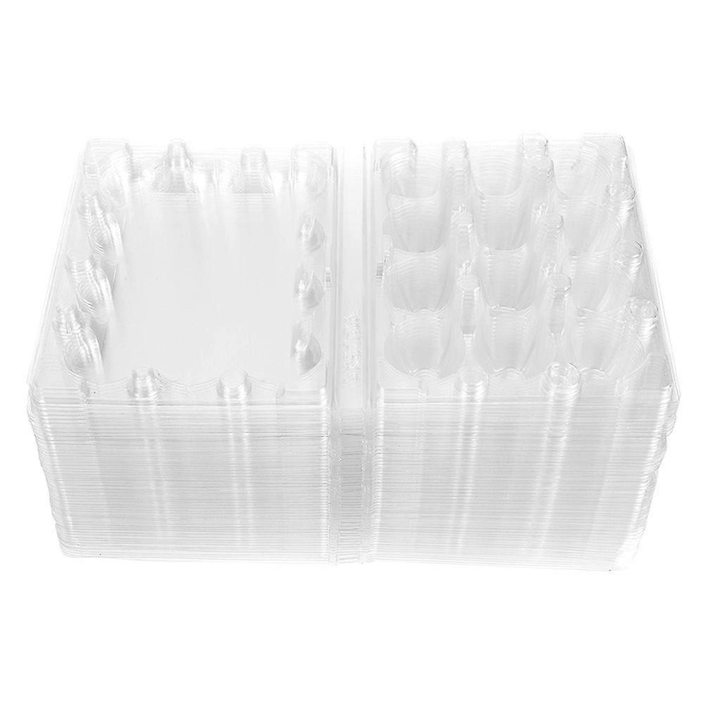 100Pcs Disposable Quail Egg Boxes Quail Egg Containers Transparent Quail Egg Holders