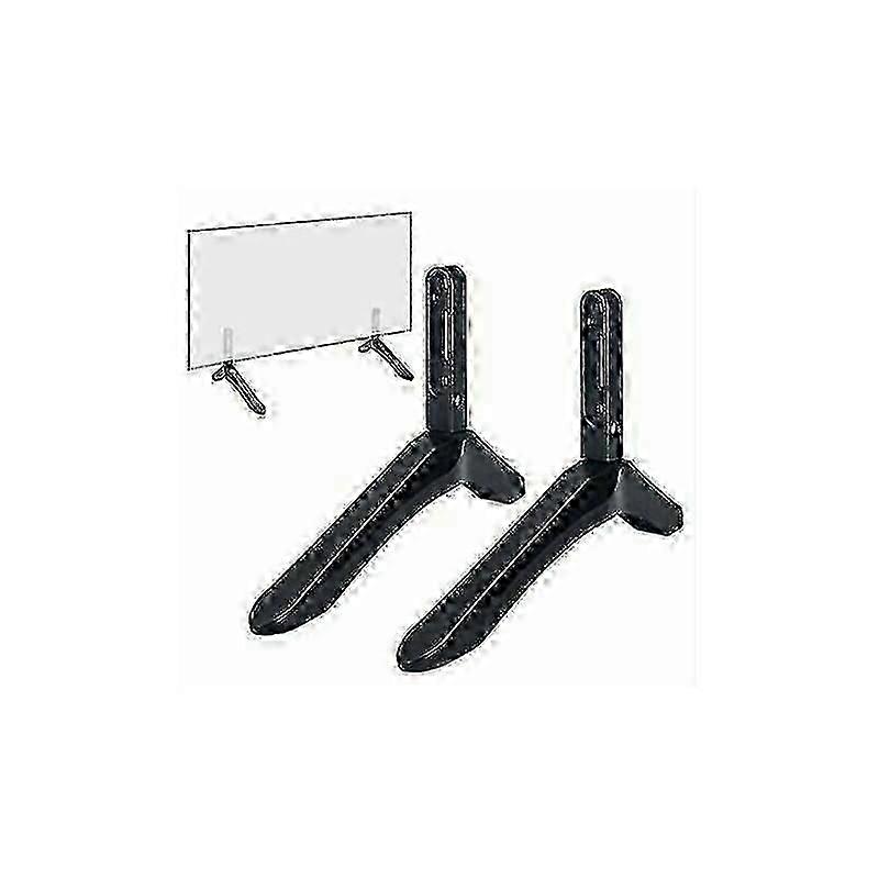 Samsung Tv Legs Replacement, Easy Installation Universal Tv Stands With Super Stable Anti-Slip Pads For Space Saving Tv Base Stand In Black hwy346