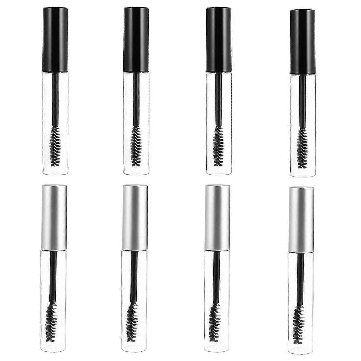Travel Refillable Bottles 8Set Empty Mascara Tubes For Home Use Women Leakproof Round Storage Assorted Color