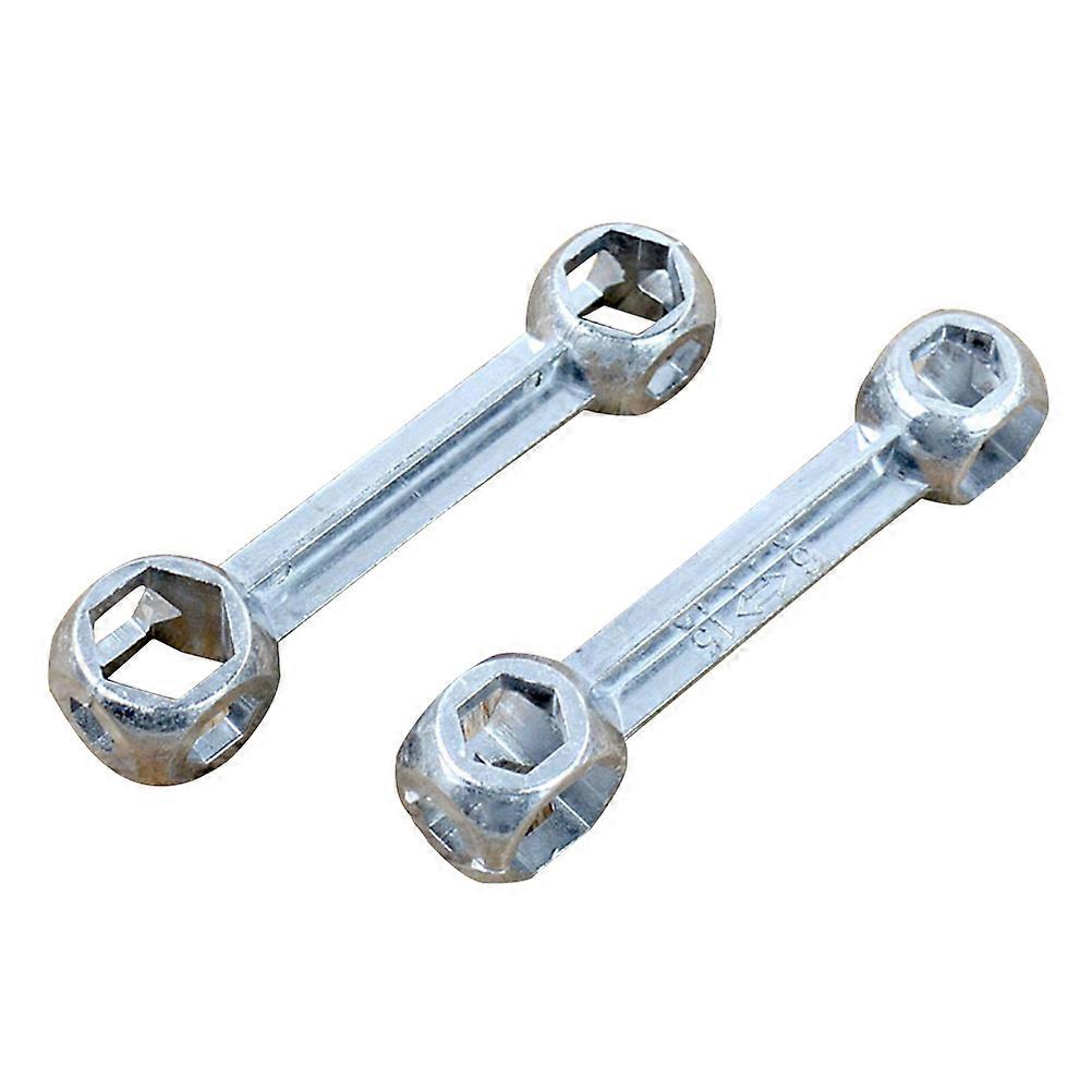Mini Alloy Multi Tool Inner Hexagonal Wrench For Cycling Use Silver 9 3x2 1x1 8Cm 1Pc