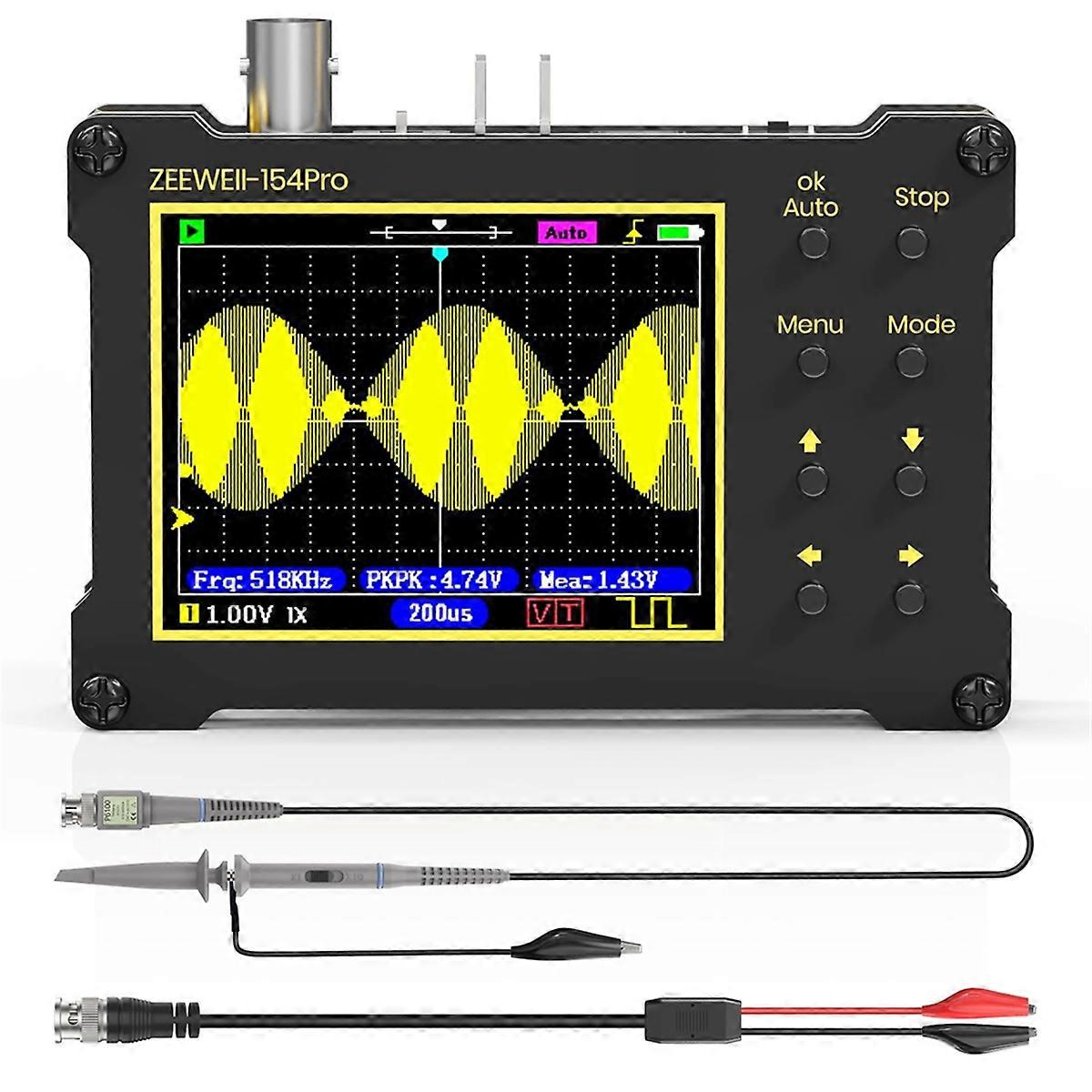 Handheld digital oscilloscope built-in function generator
