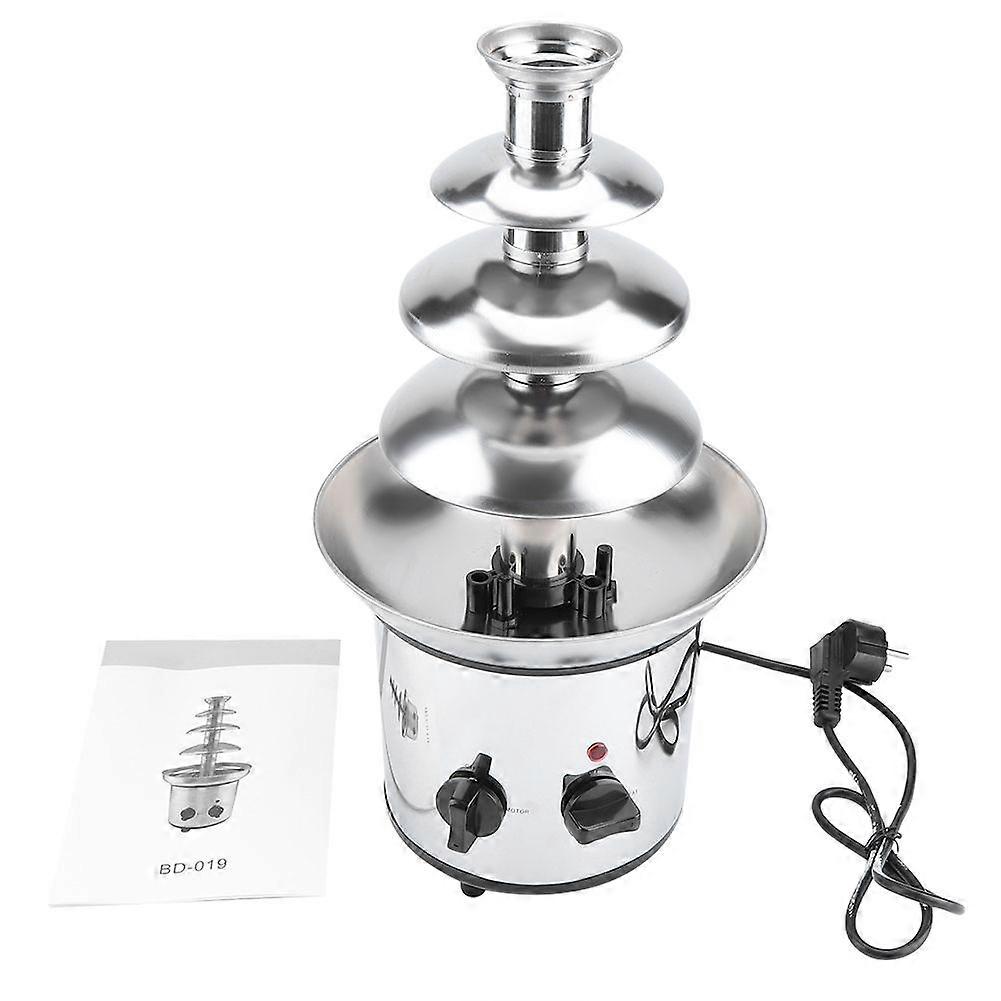4 Tiers Electric Chocolate Melting Machine Fondue Maker Fountain