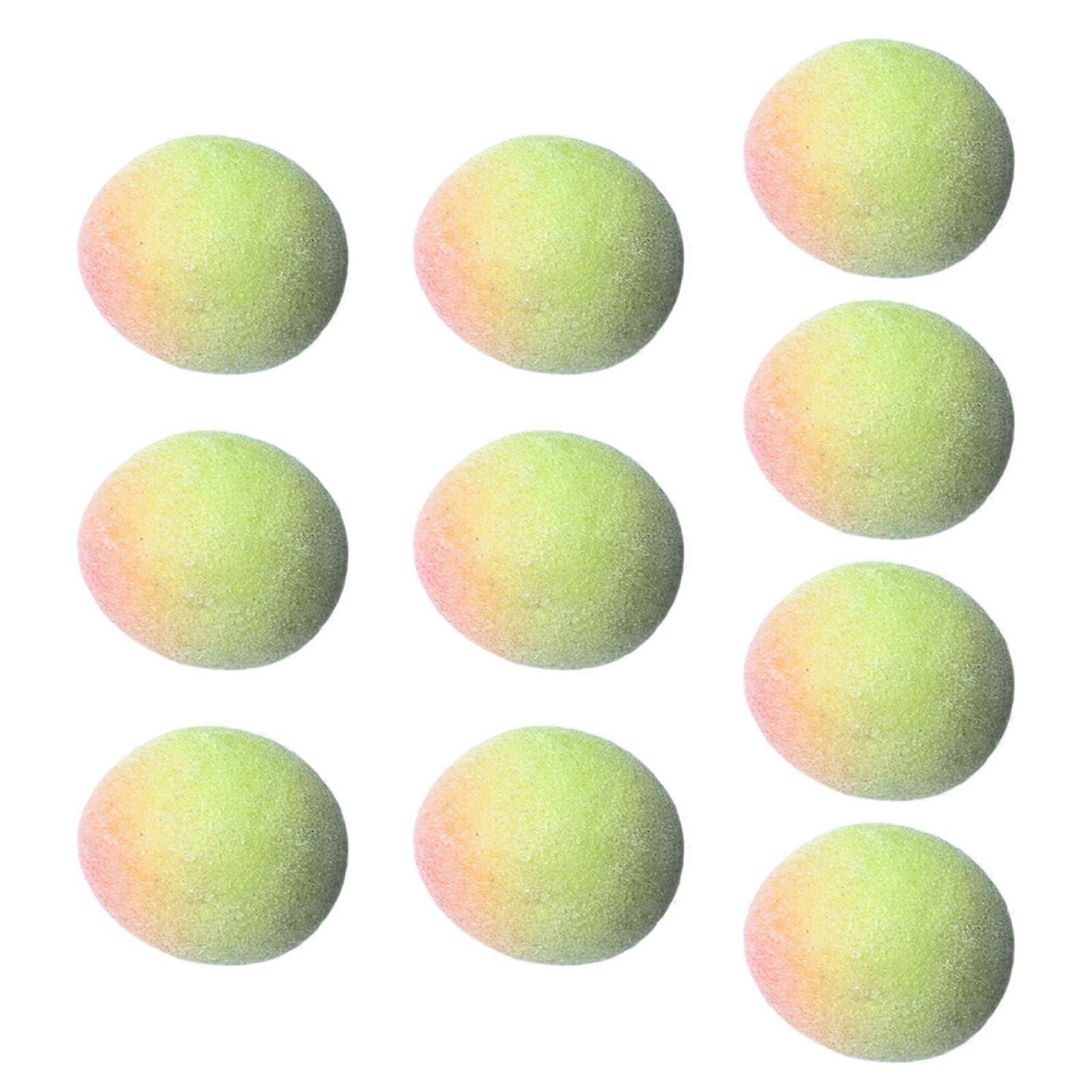 Set of 10 Vibrantly Foams Green Plum Replicas Easy Cleaning Artificial Fruits Home Classroom Staging and Creative Projects  Red