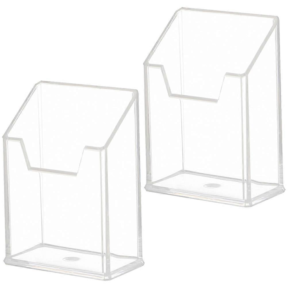 Transparent Pen Holders Desktop Storage Holders for Stationery 10Pcs