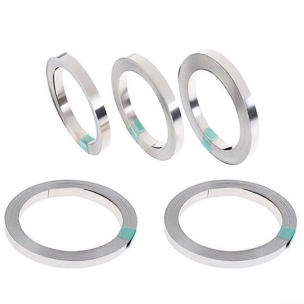 Nickel Plated Strip 10m Length, 0.2 x 10 mm, Silver Color, For Battery Welding