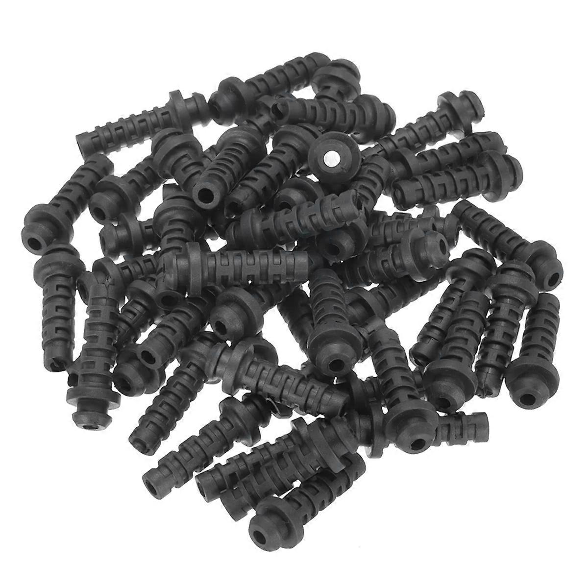 50pcs 4mm Strain Relief Cord Connector Cable Bushing Boot Sleeve