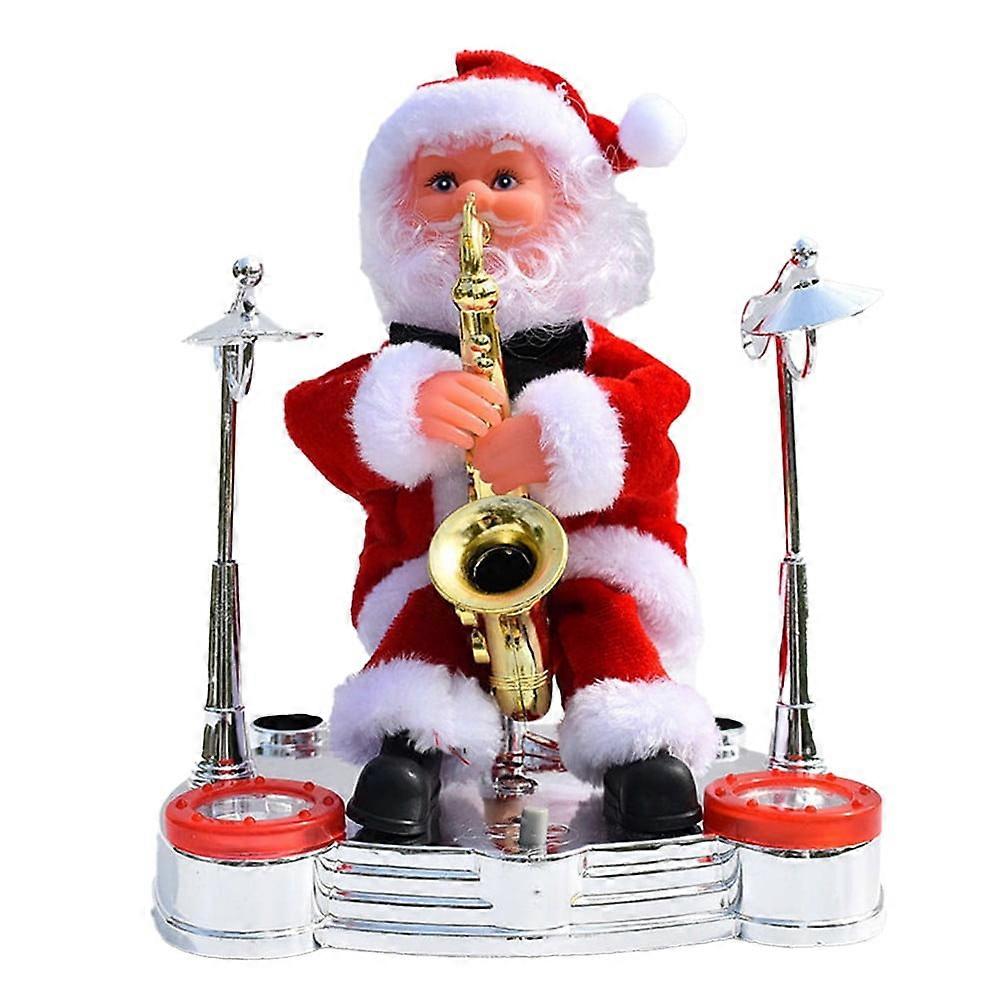 Noël joyeux Père Noël jouet électrique Conception réaliste chantant et dansant Caractéristiques Opération facile Matériau PVC sûr, SARCX
