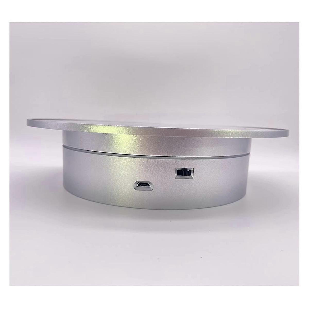 25cm 360 Degree Mirror Panoramic Display Electronic Rotating Turntable Live Electric Rotating Stand