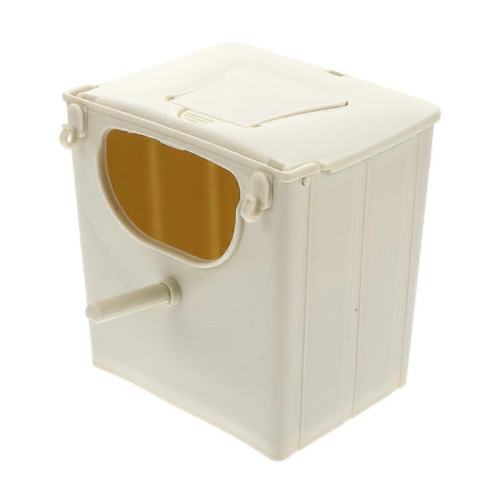 Plastic Bird Breeding Box for Pet Birds 3Pcs Nesting Boxes in Beige