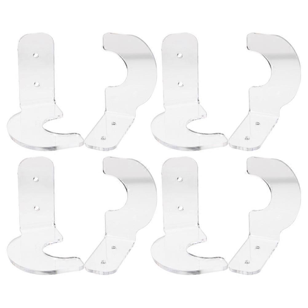 Baseball Bat Display Rack for 4Pairs Acrylic Wall Mounted Holder