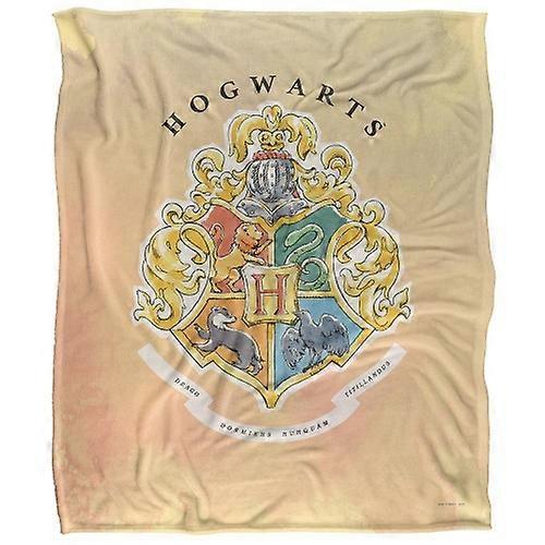 Harry Potter Silky Hogwarts Crest Supersoft Blanket