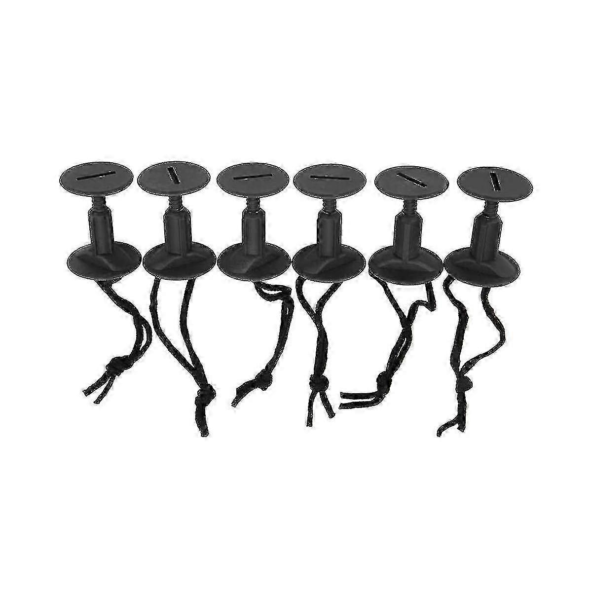 6 Pcs Surfboard Leash Plugs With Cords Strings Water Surfing Accessories Surf Leash Plug Bodyboard