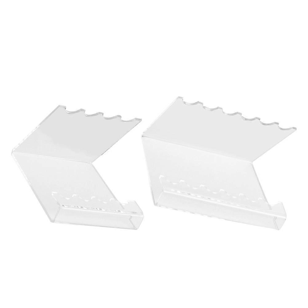 Pen Display Stands Clear Acrylic Pen Holder for Displaying 2Pcs Multi-Functional Organizer