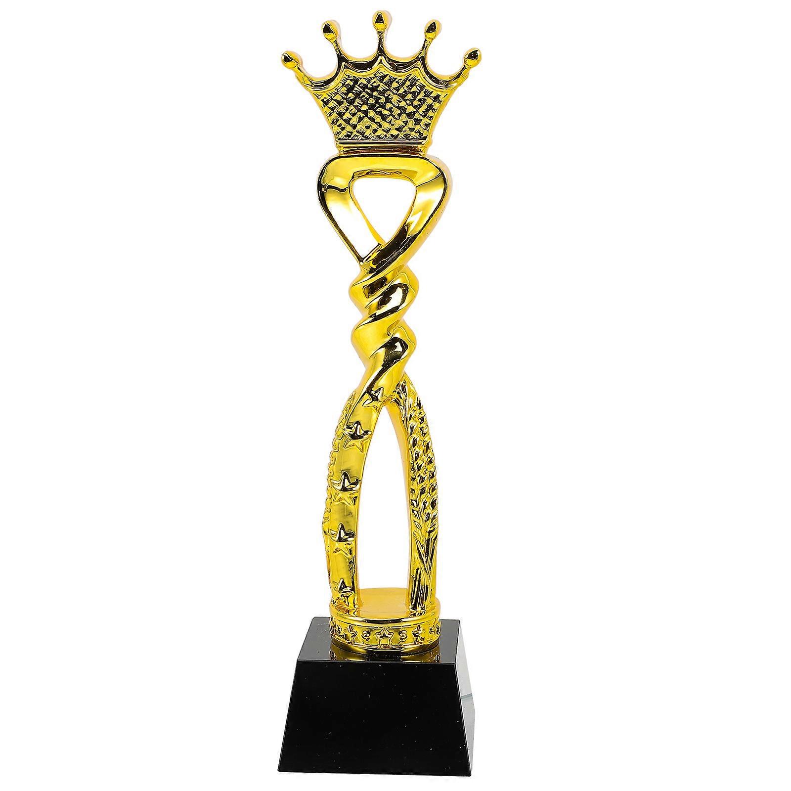 Prize Trophy Commemoration Chic Design Crystal Black 29x8cm 1Pack