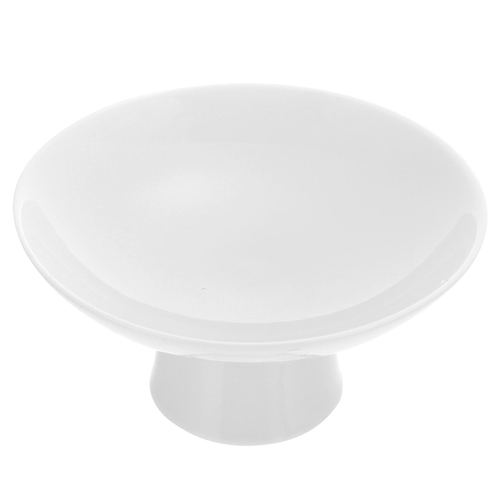 Ceramic Snacks Dish Cake Stand for Storage 3Pcs White Dessert Holder